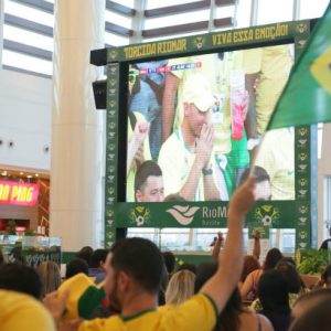 RioMar Recife exibe jogo do Brasil contra a Bélgica