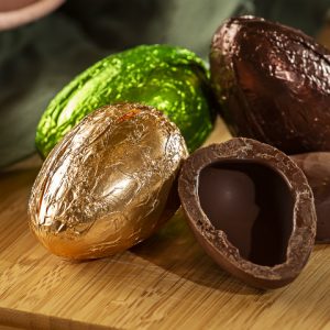 50% de desconto nos ovos de chocolate de Anna Corinna