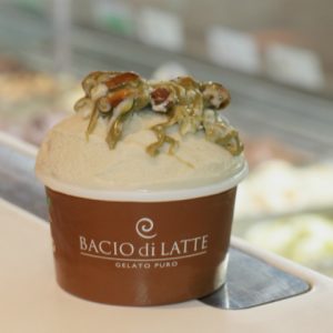 Gelatos especiais de pistache são destaque na Bacio Di Latte