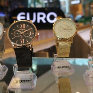 Quiosque Euro destaca coleção de relógios femininos
