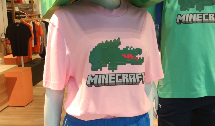 Lacoste lança coleção de roupas para jogadores e personagens de Minecraft, Empresas