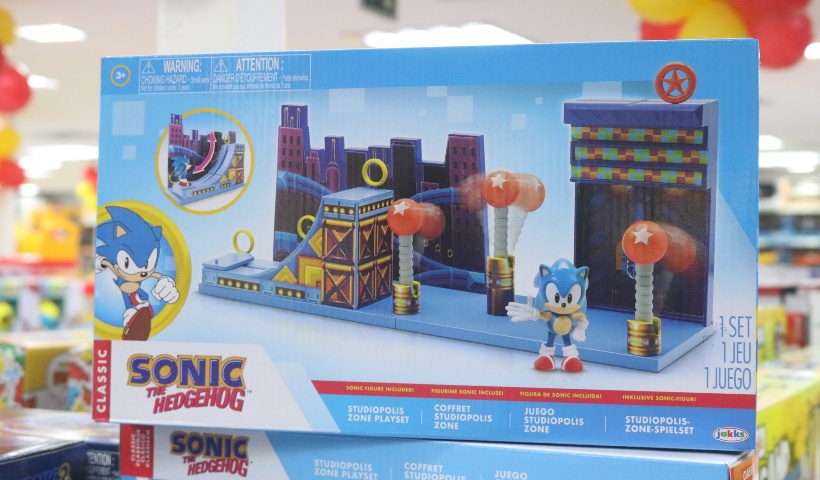 Brinquedos do Sonic divertem os pequenos na Ri Happy