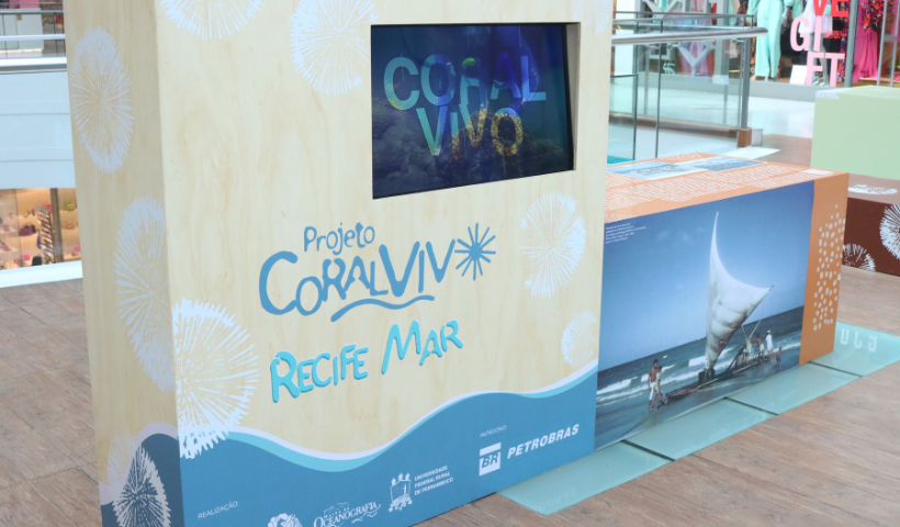Projeto Coral Vivo traz exposição sobre os arrecifes ao RioMar