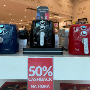 Polishop oferece 50% de cashback na compra da Airfryer Ichef