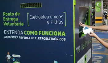 Coletor eletroeletrônico no RioMar