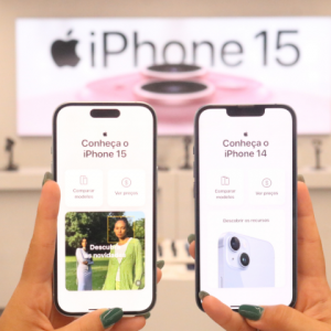 iPlace no RioMar: descubra a diferença entre o iPhone 15 e 14