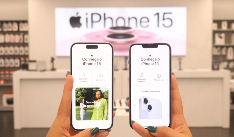 iPlace no RioMar: descubra a diferença entre o iPhone 15 e 14