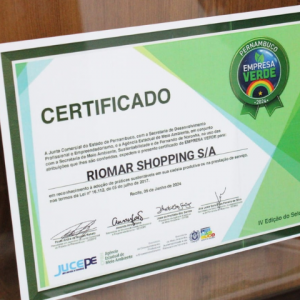 RioMar Recife recebe prêmio Selo Verde pela 4ª vez